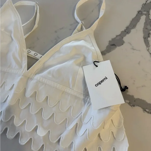 Coperni White Ruffled Bralette - Picture 3 of 7